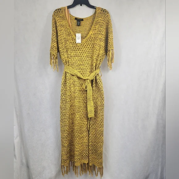ashley stewart gold dress ASHLEYlauren 11342 Sweetheart Sequin Gown main image 0